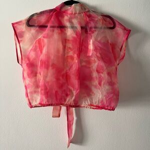 NWT Anthropologie Sunday in Brooklyn sheer tie neck blouse